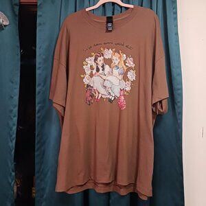 Nwot 2x Dorothy and Alice tee shirt. Wizard of Oz Alice in Wonderland